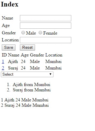 Enter detail and see detail